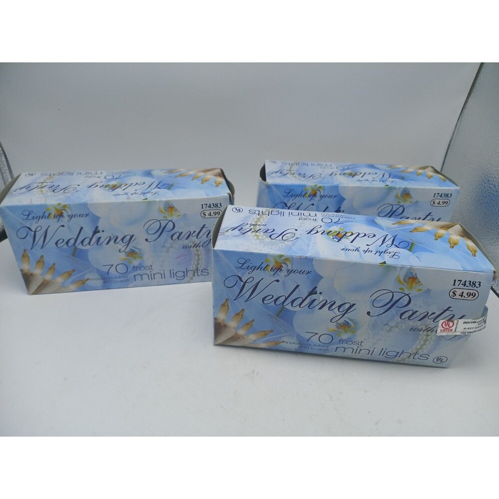 New 3 boxes Light Up Your Wedding Party 70 Frost Mini Lights Indoor/Outdoor